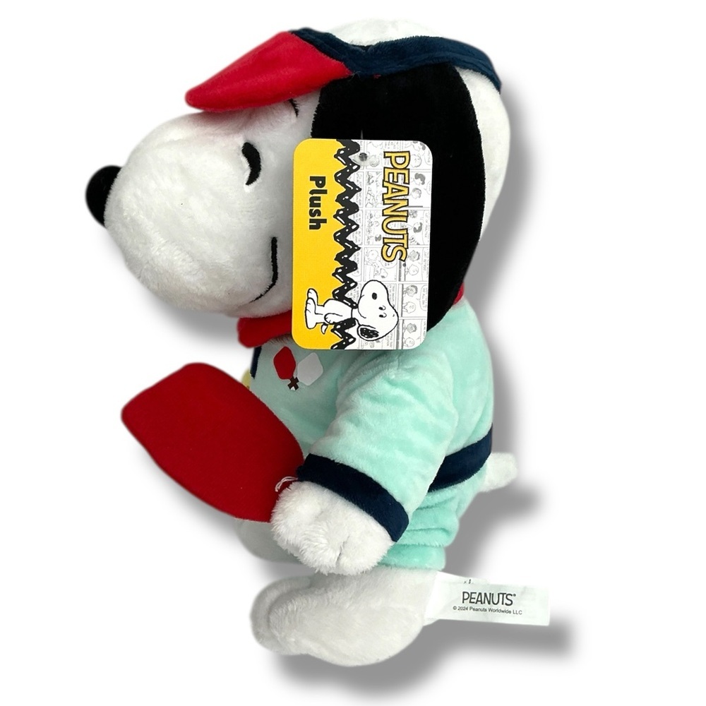 Snoopy Pickleball Plush Stuffed Toy Pickleball Outfit Visor Paddle and Ball 11” - Picture 9 of 15